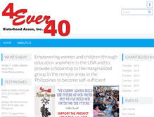Tablet Screenshot of 4ever40sisterhood.org